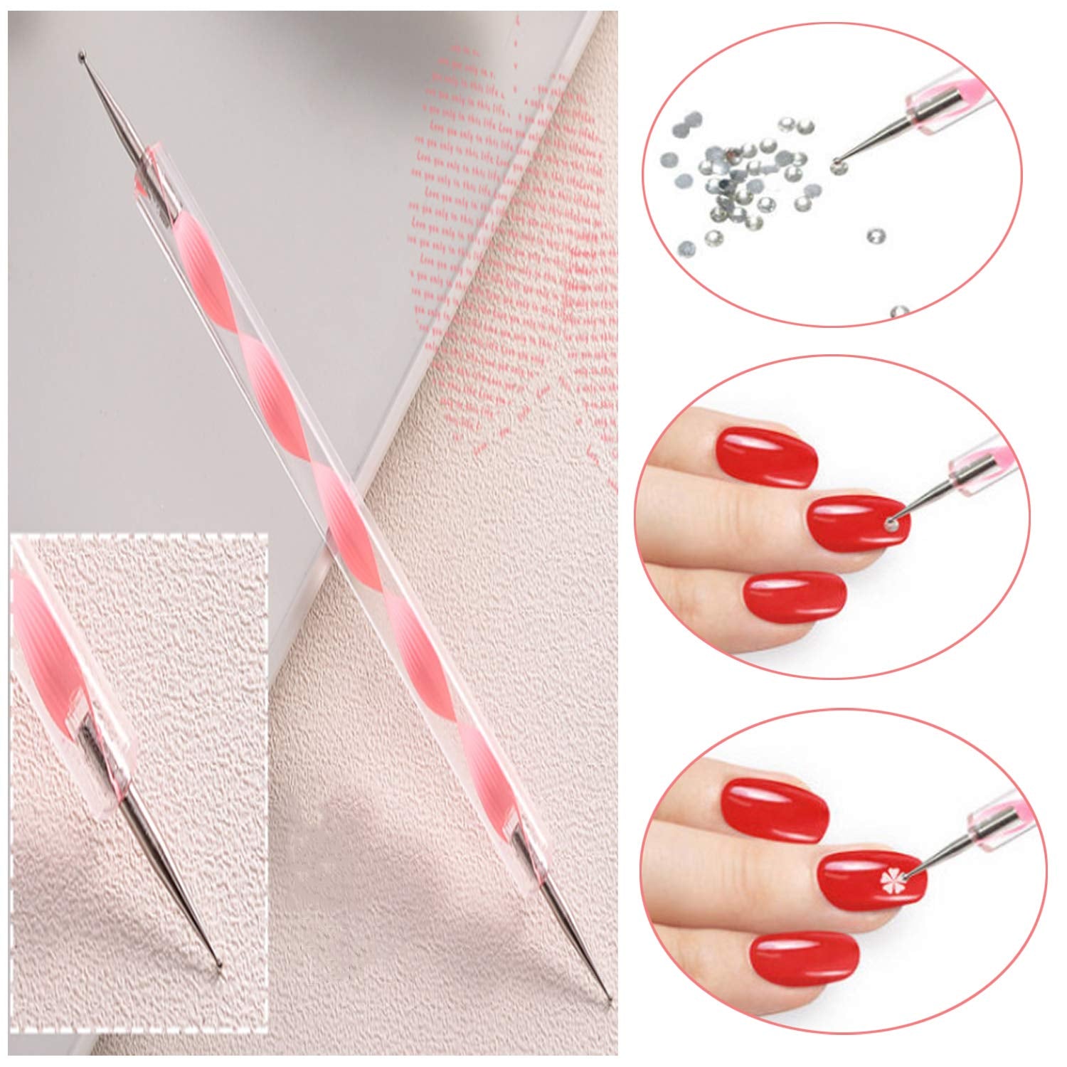 Kit de 8 cajas de strass para decoración de uñas, juego de strass para decoración de uñas, Nagel Kunst Strasssteine ​​​​Gems Perlen Edelsteine ​​​​Bunt Pferdeaugen Strass para Nageldesign Zubehör con 1 pinzetten y 1 Strass Picker para bricolaje