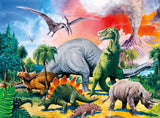 Puzzle Ravensburger para niños - 10957 Entre los dinosaurios - Puzzle de dinosaurios para niños a partir de 6 años, con 100 piezas en formato XXL Puzzle Naty Shop
