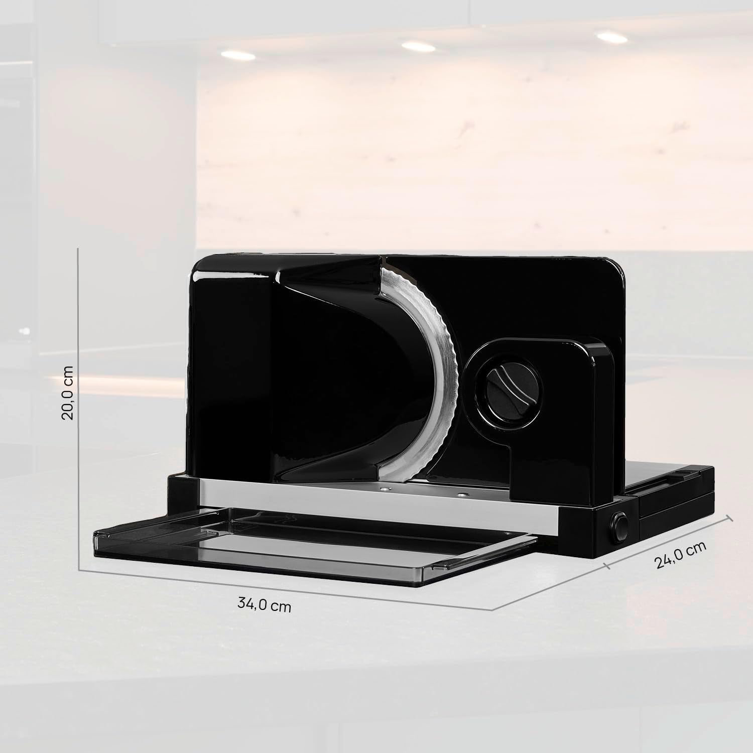 Ritter Icaro 5 Cortadora Eléctrica Multifunción Plegable y Cortadora de Pan Metálica con Motor Ecológico, Made in Germany Trituradoras y Rebanadoras Naty Shop