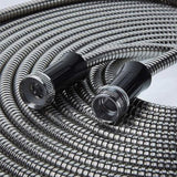 Manguera de jardín de 30 m, manguera de agua de metal de acero inoxidable 304, manguera flexible de 30 m, antitipo, ultraligera y duradera, resistente al desgarro, fácil de enrollar, 500 PSI
