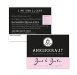 Ankerkraut Zimt & Zucker, 100 g en vaso de corcho