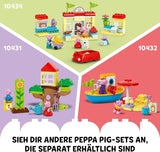 LEGO DUPLO Casa del cumpleaños de Peppa: juguete creativo de 3 figuras, construye y reconstruye una casa de juguete para niños y niñas de 2 años, promueve la destreza 10433 Juegos de construcción Besuche den LEGO-Store