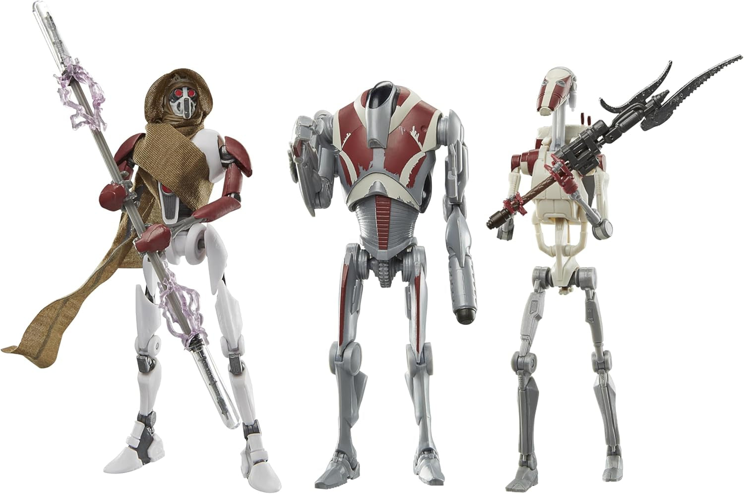 Star Wars Black Series Magna Raider, Super Battle Droid, Jedi Battle Droid: Survivor Action Figures 3-pack, Escala 15 cm Figuras de acción Naty Shop Título predeterminado