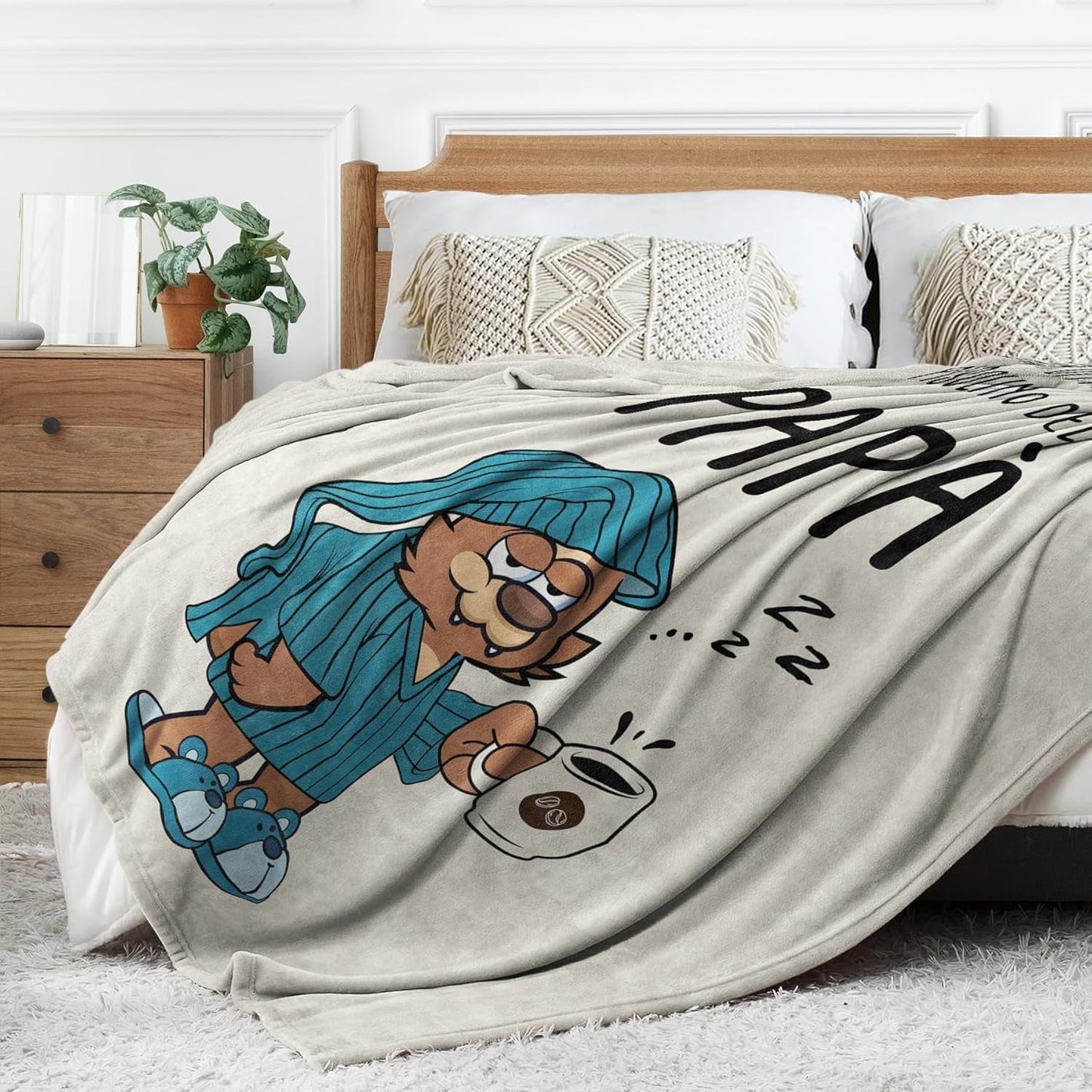 Regalo para papá Musaecoin, regalo de cumpleaños para papá, ideas de regalos para papá, regalos para papá, manta de franela de 50-60 pulgadas, regalo de Navidad para papá, regalo del día del padre Camas y mantas musaecoin