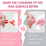 330 Stück Fusselfrei Nägel Wattepads, Fusselfreie Nageltücher, Nagel Wischtücher Wattepads, Nagelleck Entfernen Für Cleaner Gelnägel Nail Wipes Pads (blanco)