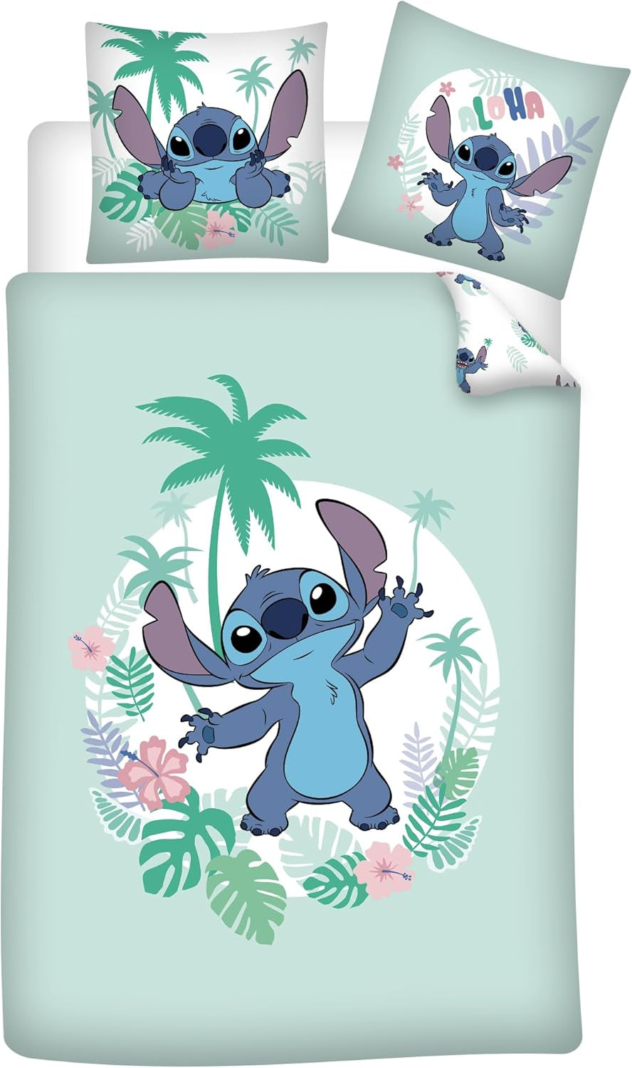 Ropa de cama infantil Stitch, funda reversible 100% algodón Ropa de cama - infantil Naty Shop Default Title