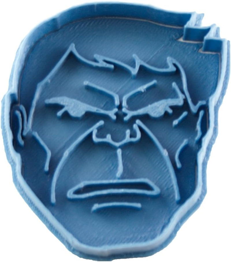 Cortador de galletas Hulk, azul, 8 x 7 x 1,5 cm