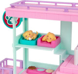 Little Live Pets Mama Surprise Families Baby Clinic Playset, 3 cachorros Retriever incluidos, Magic, juego de doble cara (27,8 cm de ancho, 23,8 cm de alto). Alimentar, bañar y jugar, regalo para niños Figuras de acción Naty Shop
