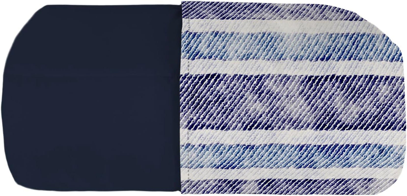Manta básica de verano, microfibra, rayas jeans, 200X240Cm Edredones y edredones Naty Shop