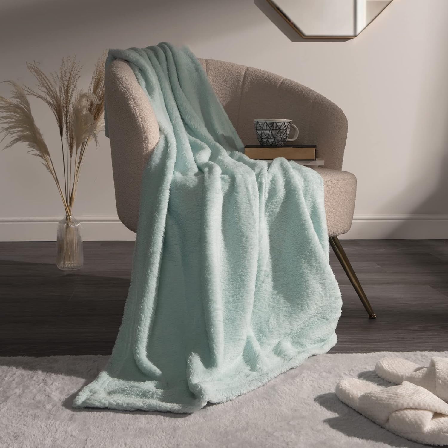 Brentford's Teddy - Manta polar para cama grande, felpa, muy suave, cálida, para sofá cama, color negro - 150 x 200 cm Camas y mantas Besuche den Brentfords-Store Huevo de pato 125 x 150 cm