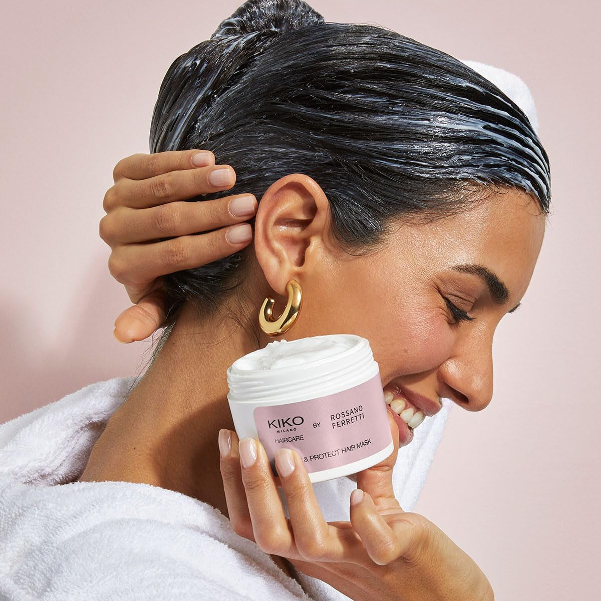 KIKO Milano Nourish & Protect Hair Mask, Mascarilla capilar nutritiva y reparadora Naty Shop mascarilla capilar
