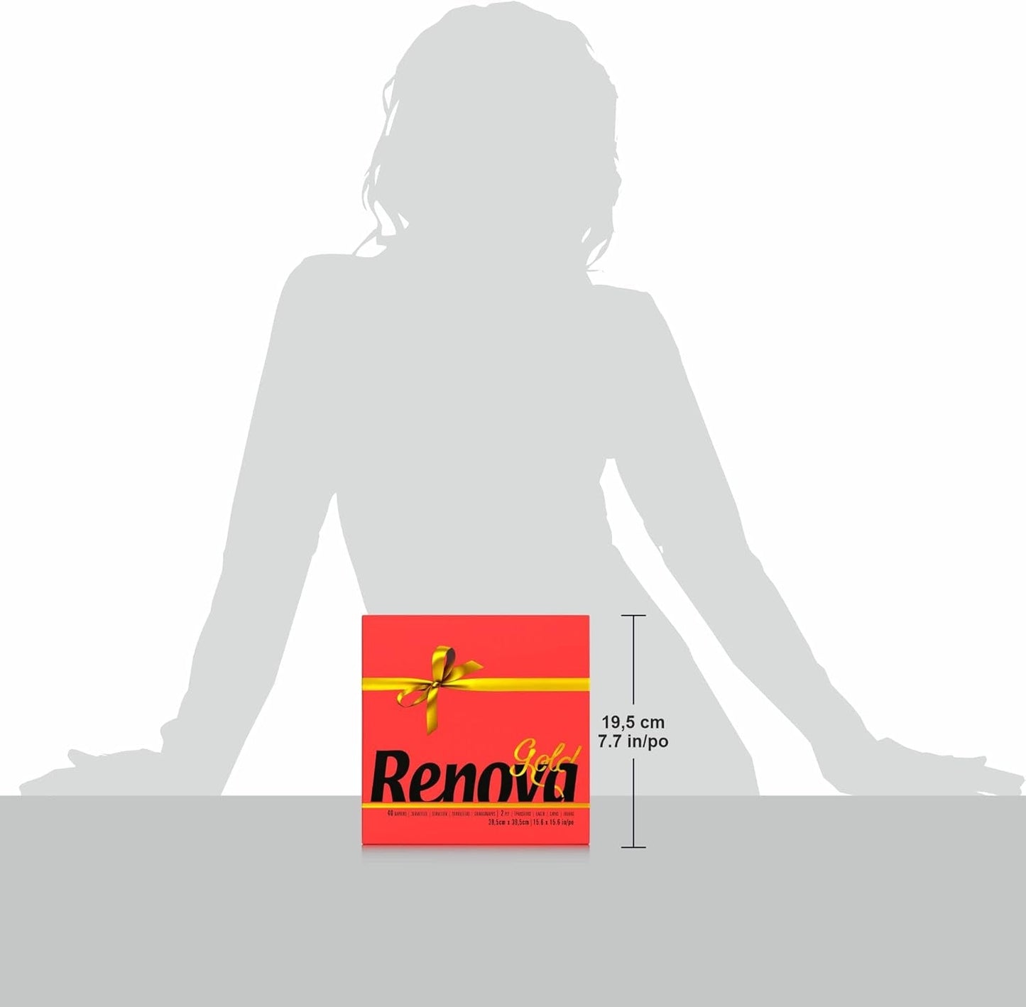 Servilletas de papel Renova Red Gold - 40 servilletas
