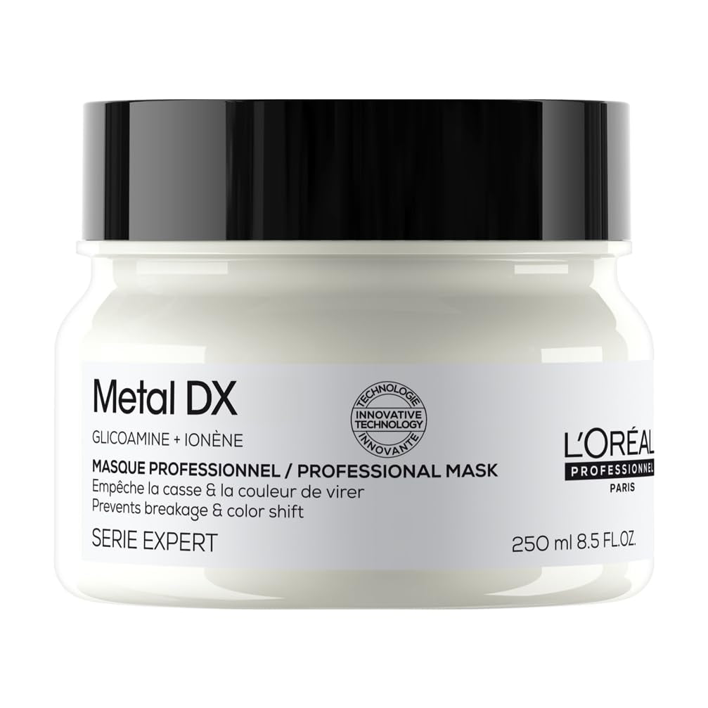 L'Oréal Professionnel Para cabellos teñidos, Colores radiantes y brillo, Gama Expert, Mascarilla capilar Metal DX Naty Shop Mascarilla metálica Dx