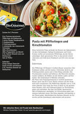 BioGourmet Pappardelle con Germen de Trigo - Pasta Ancha Orgánica para Guisos y Salsas - con Extra Nutrientes | 500 g Orgánico y Vegano