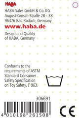 HABA 306691 - Sonajero Figura Foca, juguete para agarrar a partir de 6 meses, Made in Germany, gris Juguetes Bebé Naty Shop