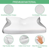 Almohada ortopédica, Almohada para el dolor de cuello, Almohada viscoelástica, Almohada ortopédica para el cuello, Almohada ortopédica para dormir, Almohada ortopédica para soporte del cuello, Piezas de almohada antirronquidos Almohadas ortopédicas cervicales Naty Shop