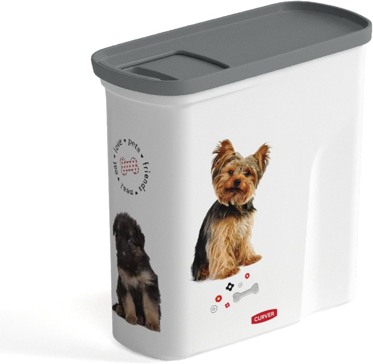 Contenedor de comida para perros Curver - 2 L Naty Shop Cajas de almacenamiento de alimentos Título predeterminado