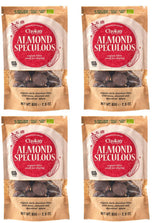 Juego de 4 bocados orgánicos - Almendras con canela/Almendras con canela en chocolate amargo belga/Sin azúcar añadido, sin edulcorantes/VEGANO Y DE COMERCIO JUSTO / 4 x 85 g