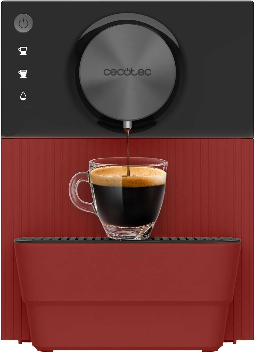 Cecotec Cafetera espresso compacta Cremmaet Cube, 1350 W, sistema de prensado 10 g, sistema de preinfusión, 19 bar, sistema thermoblock, 5 niveles de molienda, panel de control táctil