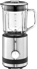 WMF Küchenminis Kompaktmixer, Mini batidora con base, 400 vatios, Batidora con base Klein, Vasbehälter 0,8 L, Pulsstufe, Cromargan Matt Kitchen Naty Shop
