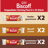 Loto Biscoff | Paquete variado de galletas dobles | 3 Variedades | 2 paquetes por variedad | 15 galletas dobles por paquete | Ingredientes de Origen Natural | Sin colorantes | 6 x 150 g | 900g