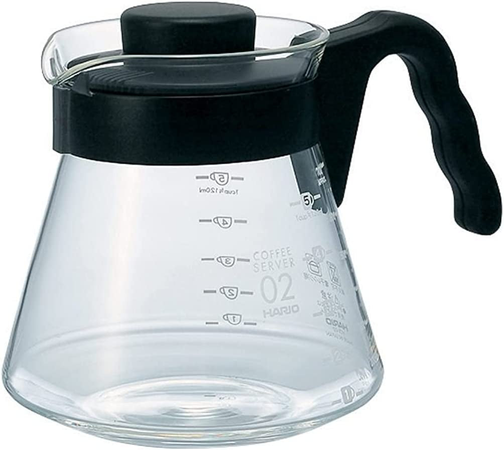 4977642019126 Jarra para servir café V60 700 ml VCS-02B, vidrio, incoloro, 17,3 x 14,1 x 13 cm