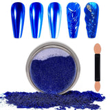 Chrome Nagel Pulver Spiegel Effekt Metallic Staub Holographische Glitter Glasierte Maniküre Dekoration Reflektierendes Pigment para DIY Gel Polish Nail Art, Harz Handwerk, Geschenke Für Gold