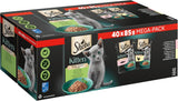 Sheba comida húmeda para gatitos, en sobres surtidos, con salmón (MSC) y pollo en salsa, multipack 40x85g