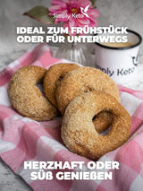 Mezcla para hornear bagel Simply Keto Lower Carb* para una dieta baja en carbohidratos* y cetogénica - sin lactosa ni gluten - 335 gramos Naty Shop Kitchen