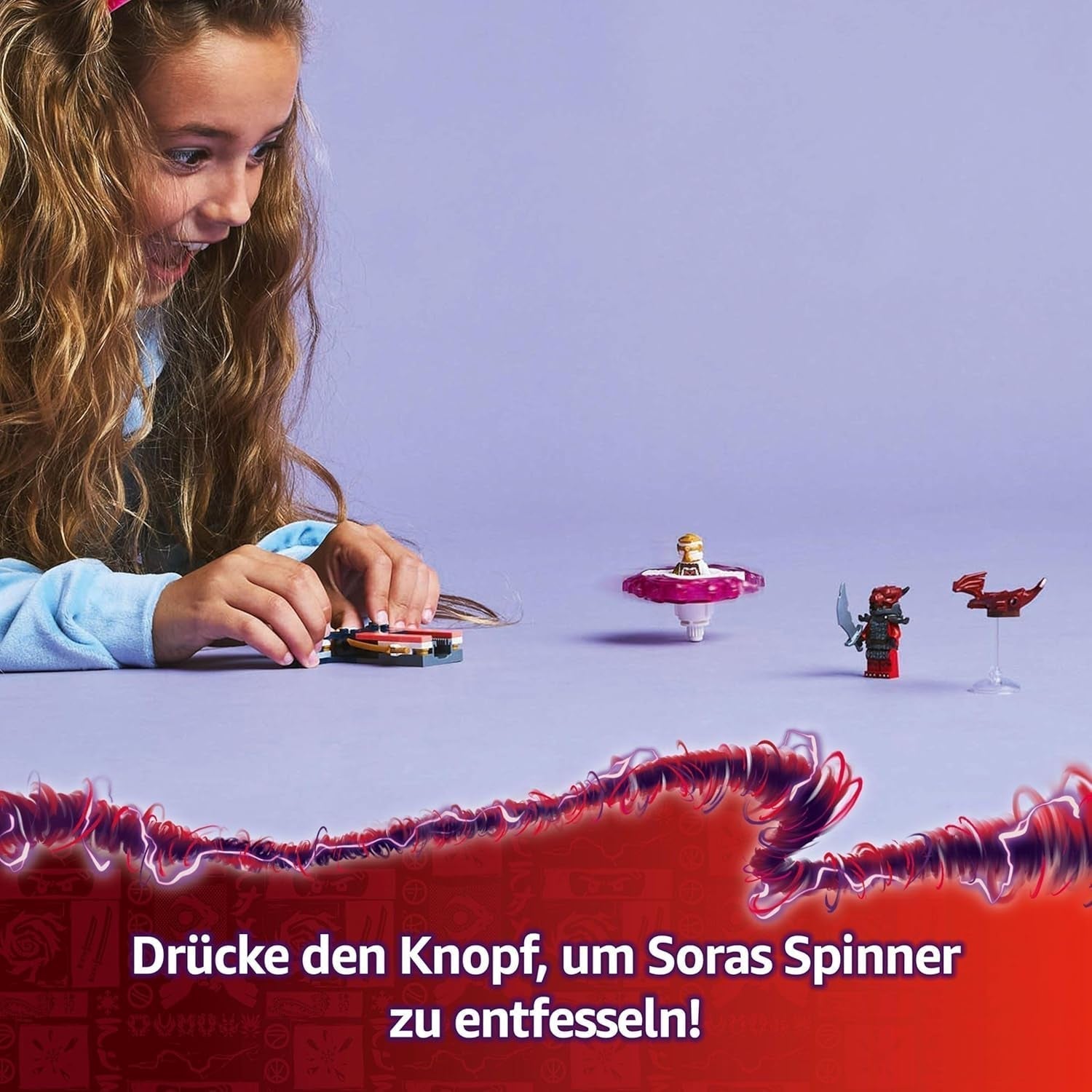 LEGO NINJAGO Spinjitzu Spinner Dragón de Sora - Juguete Ninja de Acción con 2 Minifiguras - Set de Juego Pequeño para Niños - Idea de Regalo para Niños y Niñas de 6 Años 71824 Juegos de Construcción Besuche den LEGO-Store