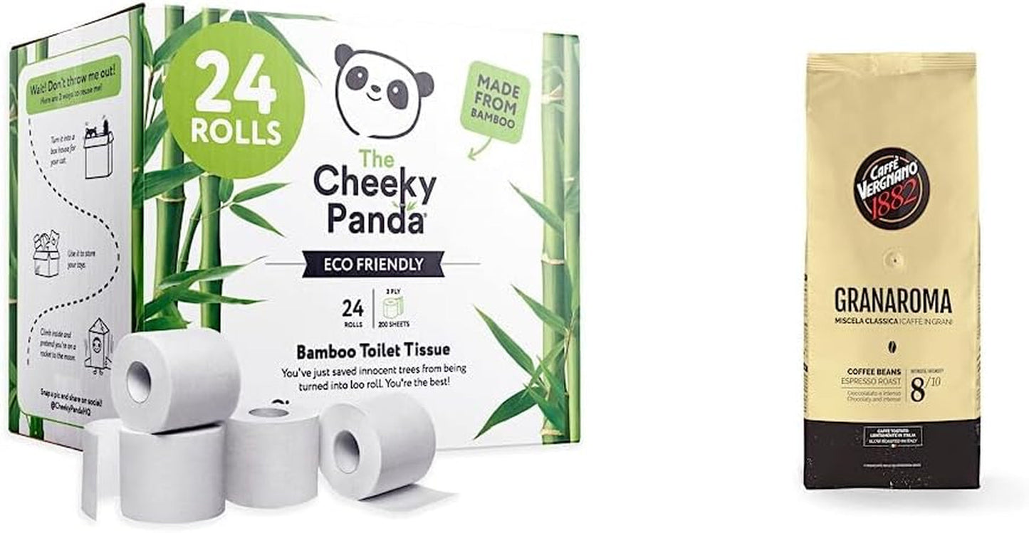 Compre a granel Cheeky Panda Bamboo Toilet Rolls and Pampers Harmony Aqua Baby Wet Wipes Box, 720 toallitas (15 x 48), protección suave de la piel con 99% de agua