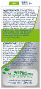 BEBACARE FIBER complemento alimenticio sin gluten para una digestión suave, complemento alimenticio para bebés desde el nacimiento y niños pequeños, 1x (20 x 2,2g)