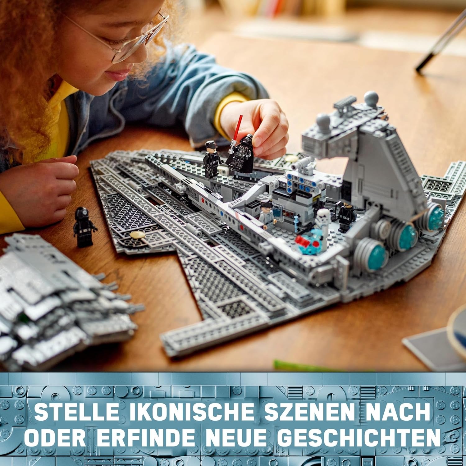 LEGO Star Wars Destructor Estelar Imperial, Set de Nave Estelar, Juguete de Construcción, Set de Juego de Darth Vader y Cal Kestis, Regalo de Cumpleaños para Niños, Niñas y Fanáticos 75394 Juegos de Construcción Besuche den LEGO-Store