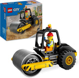LEGO City Vehículo de Construcción Rodillo de Carretera para Niños de 5 Años Juguete Rodillo de Vapor con Minifigura de Obrero Experiencia de Juego Imaginativo para Niños y Niñas Pequeño Regalo Divertido 60401 Juegos de Construcción Beuche den LEGO-Store Individual