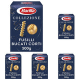 Pasta Barilla Collezione Fusilli Trozos Cortos, (1 x 500 g)