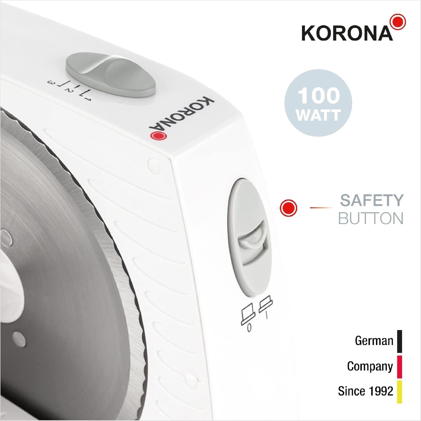 Korona 25500 Cortadora multifuncional, ancho de corte regulable, hoja de acero inoxidable Ralladores y Rebanadores Naty Shop