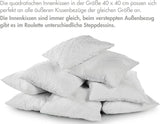 Traumnacht Cómoda almohada para ruleta, Juego de 4 almohadas, Con funda acolchada y relleno de espuma, 40 X 40 cm, Certificado Oeko-Tex, Fabricadas según el estándar de calidad alemán Naty Shop almohadas estándar
