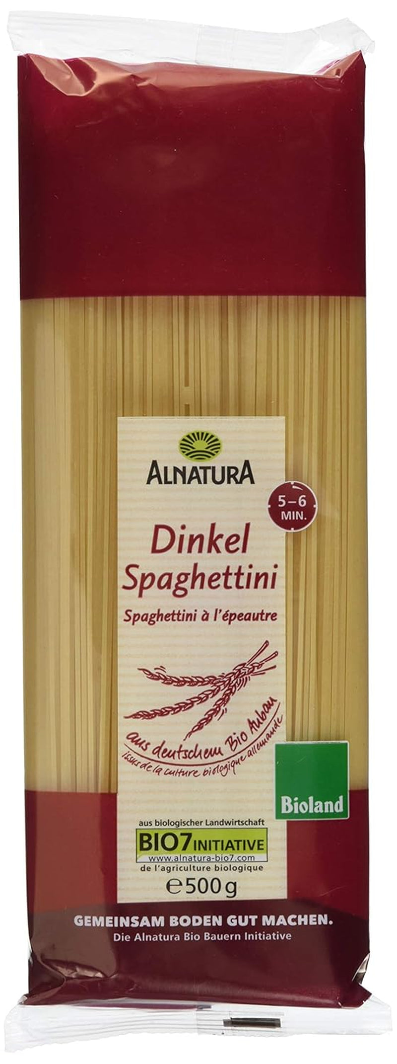Espaguetis de espelta ecológicos, 500g