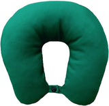 Lemos Home Almohada para el cuello con relleno de microfibra, almohada de apoyo para el cuello, cómoda almohada de viaje para avión, coche, oficina, ideal para camping, vacaciones y dispositivos de viaje (verde menta)