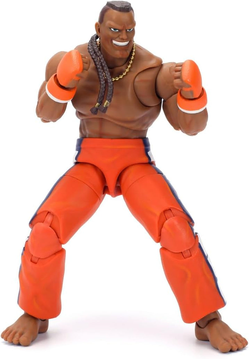 Jada Toys Figura de Street Fighter Guile (15 cm) - Street Fighter 2: The Final Challengers Figura móvil coleccionable y de acción con cabeza, manos y accesorios alternativos, figuras de acción para mayores de 13 años Naty Shop Dee Jay