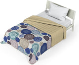 Ropa de cama italiana Fantasy Microfibra Verano 1,5 plazas Murrine Edredones y edredones Naty Shop