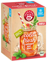 Teekanne Cold & Fresh BIO 4Er Mix - Con las nuevas variedades limón-menta, melocotón-maracuyá, naranja-romero, pomelo-menta-jengibre (4 X 45G)