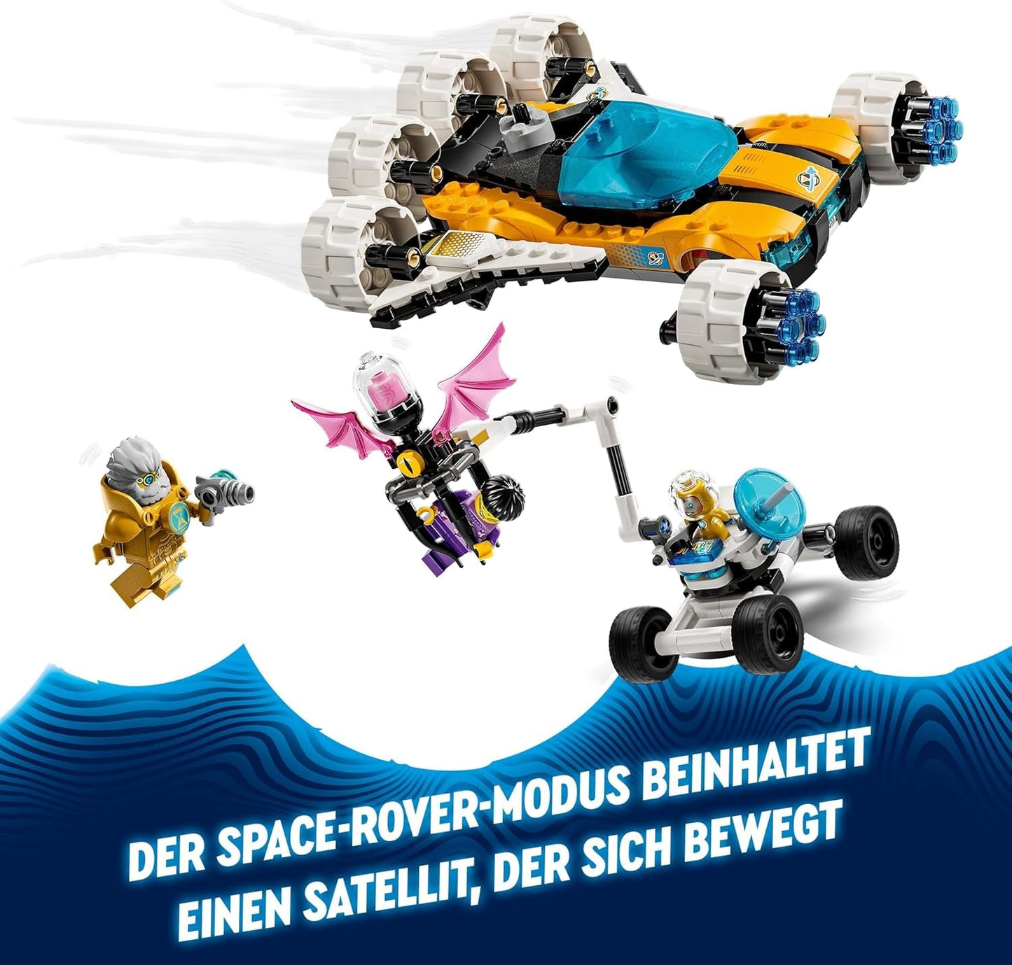 LEGO Dreamzzz Juego de Transbordador Espacial o Coche de Juguete Buggy Espacial 2 en 1 del Sr. Oz, incluye minifiguras del Sr. Oz, Albert y Jayden, regalo espacial para niños mayores de 8 años 71475 Juegos de construcción Besuche den LEGO-Store