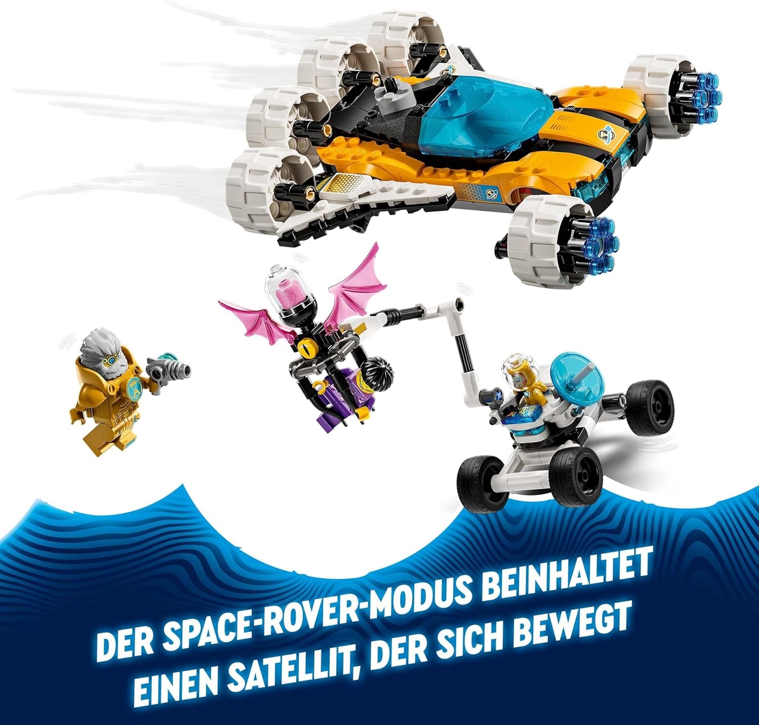 LEGO Dreamzzz Juego de Transbordador Espacial o Coche de Juguete Buggy Espacial 2 en 1 del Sr. Oz, incluye minifiguras del Sr. Oz, Albert y Jayden, regalo espacial para niños mayores de 8 años 71475 Juegos de construcción Besuche den LEGO-Store
