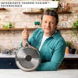 Sartén Jamie Oliver by Tefal Cook Smart 28Cm, Acero inoxidable sin revestimiento, Apta para inducción Ollas y sartenes Naty Shop