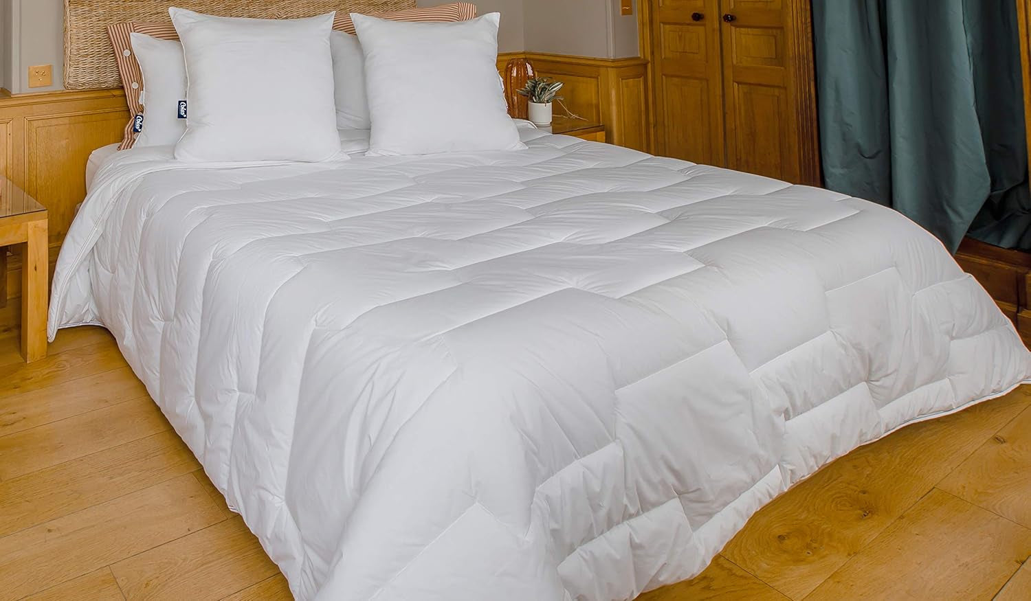 COLAS NORMAND Edredón Termorregulador, Cool In, Templado, 140 X 200 Cm, Transpirable, Ventilación óptima, 100% percal, Sensación Fresca, Francés, 53130255, Blanco Edredones y edredones Naty Shop