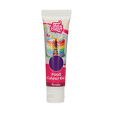 Funcakes Food Color Gel Violeta: Colorante alimentario altamente concentrado para masas, natas, fondant y mazapanes. Fácil dosificación. Una sola gota para crear colores vibrantes. Halal. 30 gramos.