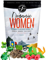 VITSTORM® BIO TEE Mom & Kids - Té para mujeres y lactancia - Rooibos, manzana, hinojo, melisa, alquimilla, fresa - Té relajante - Afrutado y delicioso - Sin cafeína - Té de hierbas 100 g