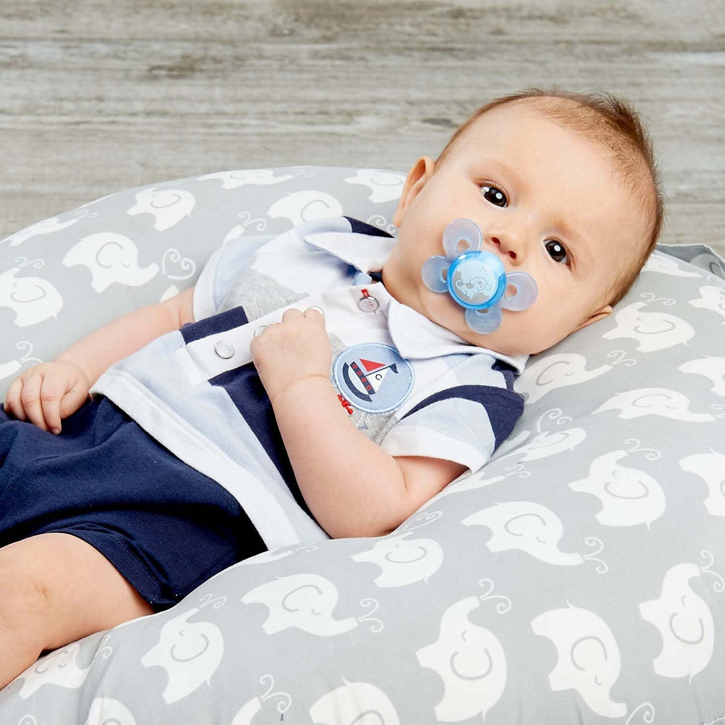 Chicco Chupete PhysioForma Comfort 6-16 meses, 1 pieza, chupete con tetina de silicona, favorece la respiración fisiológica y favorece el correcto desarrollo bucal, azul