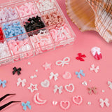 500 piezas 3D Nägel Charm Schleifen Charms Nägel Nail Art Charms Schleife Nagel Charms Nägel Nail Art Schleifen Nageldekorationen Mit Aufnahmewerkzeug Für Frauen und Mädchen Nagel-Diy-Zubehör